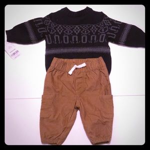 Carters Sweater & Corduroy Outfit NWT 3M
